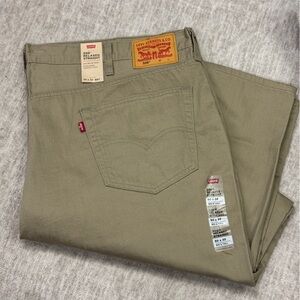 Levi's 559 Khaki Relaxed Straight Jeans Pants 50 x 32 NWT Big Tall
